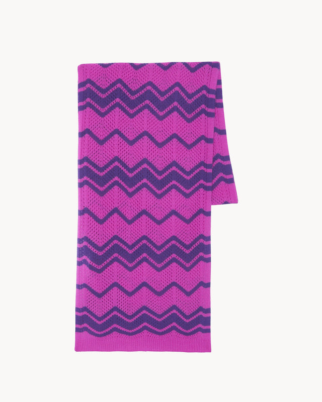 Scarf Dalia floroscent purple - Image principale