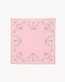 Bandana en cachemire & soie rose pour femme - Kujten packshot