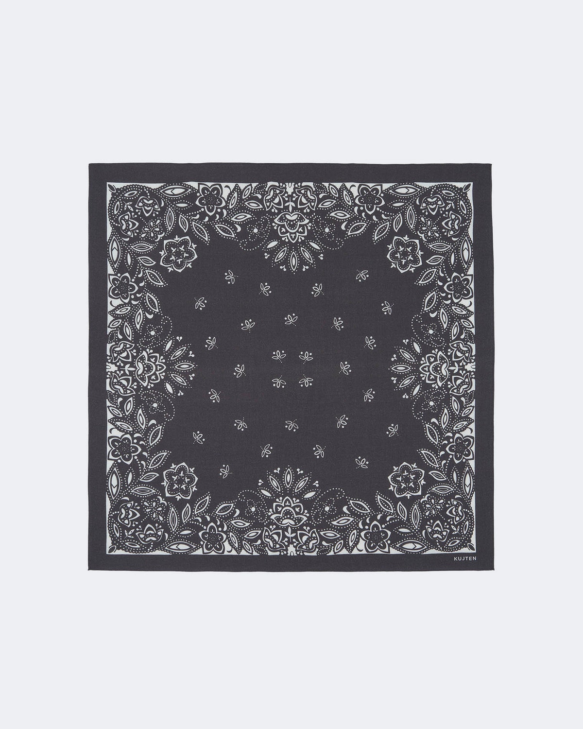 Bandana en cachemire & soie marron pour femme et pour homme - Kujten packshot