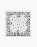 Bandana en cachemire & soie blanc pour femme et pour homme - Kujten packshot