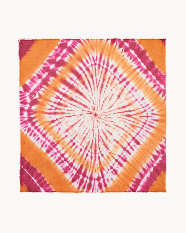 Très Grand Bandana Effy Sunny rose néon - Image principale