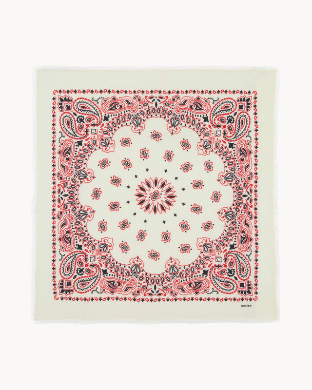 Large Bandana Hachiko Western coral red - Image principale