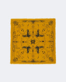 Bandana en cachemire jaune pour femme - Kujten packshot