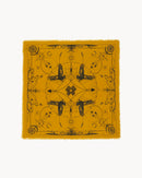 Bandana en cachemire jaune pour femme - Kujten packshot