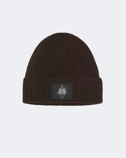 Bonnet en cachemire marron pour femme et pour homme - Kujten packshot