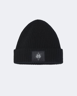 Bonnet en cachemire noir pour femme et pour homme - Kujten packshot