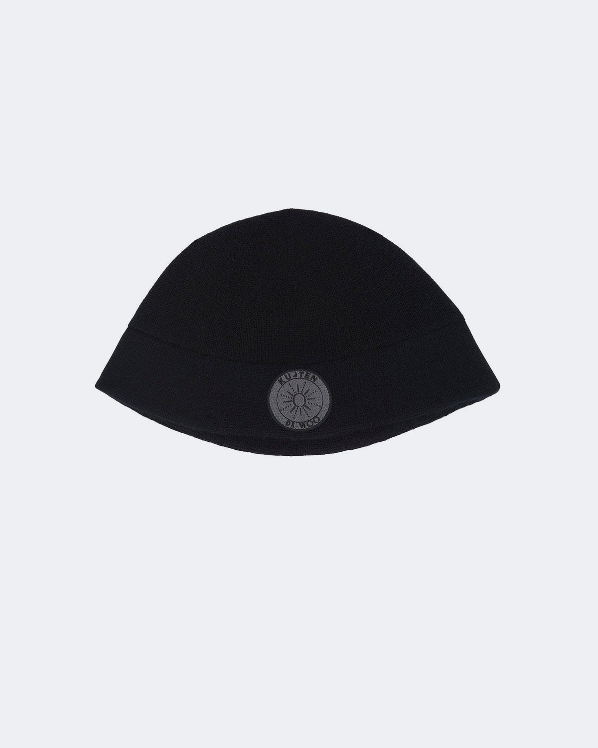 Bonnet en cachemire noir pour femme et pour homme - Kujten packshot