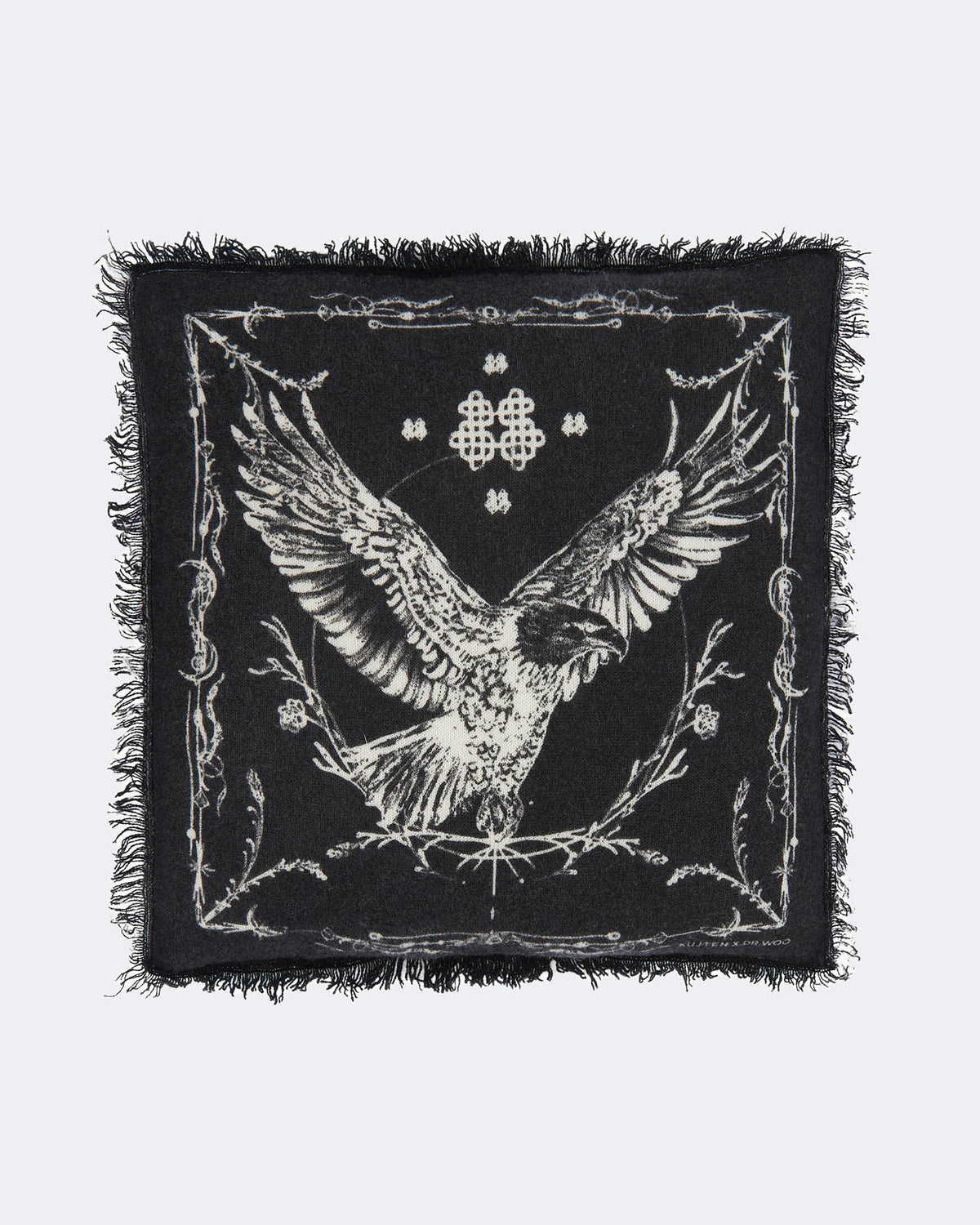 Coussin en cachemire noir - Kujten packshot