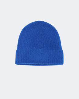 Bonnet en cachemire bleu pour femme - Kujten packshot