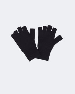 Gants en cachemire noir pour femme - Kujten packshot