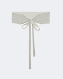 Ceinture en cachemire blanc pour femme - Kujten packshot