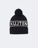 Bonnet en cachemire blanc et noir pour femme et pour homme - Kujten packshot