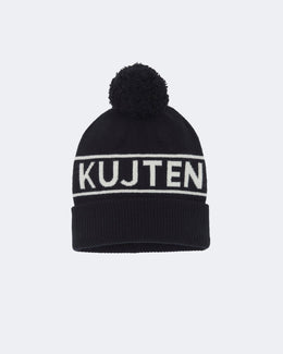 Bonnet en cachemire blanc et noir pour femme et pour homme - Kujten packshot