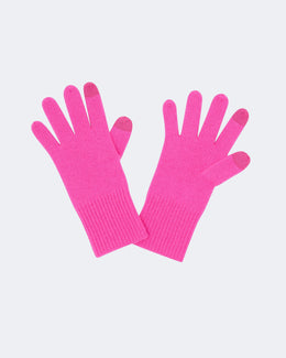 Gants en cachemire rose pour femme - Kujten packshot