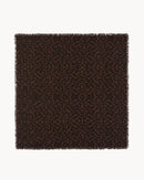 Grand bandana hachiko leopard cachemire marron - Kujten packshot