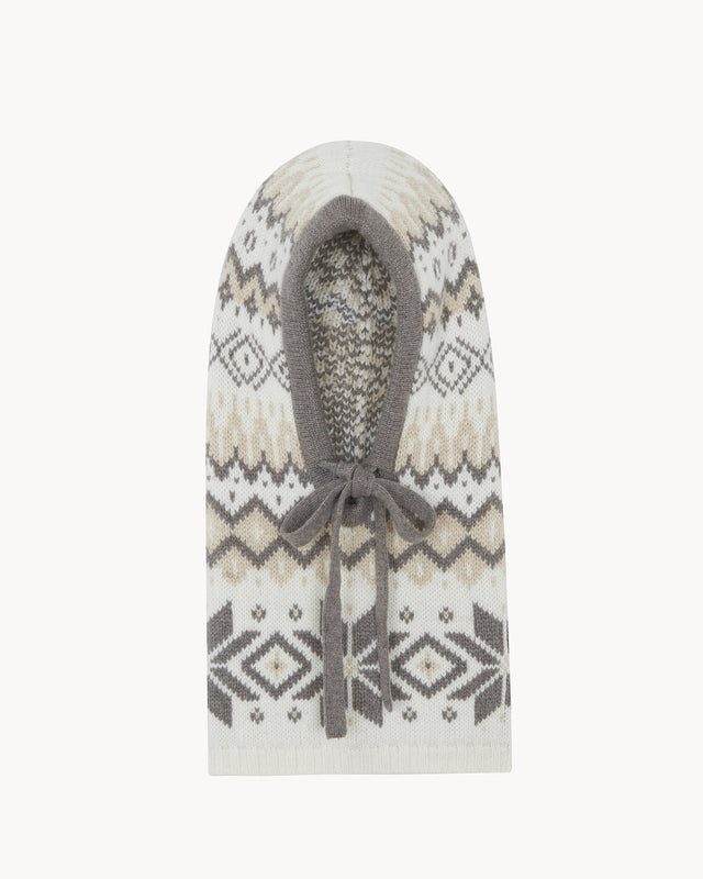 Cagoule Sybel Jacquard beige organic - Image principale