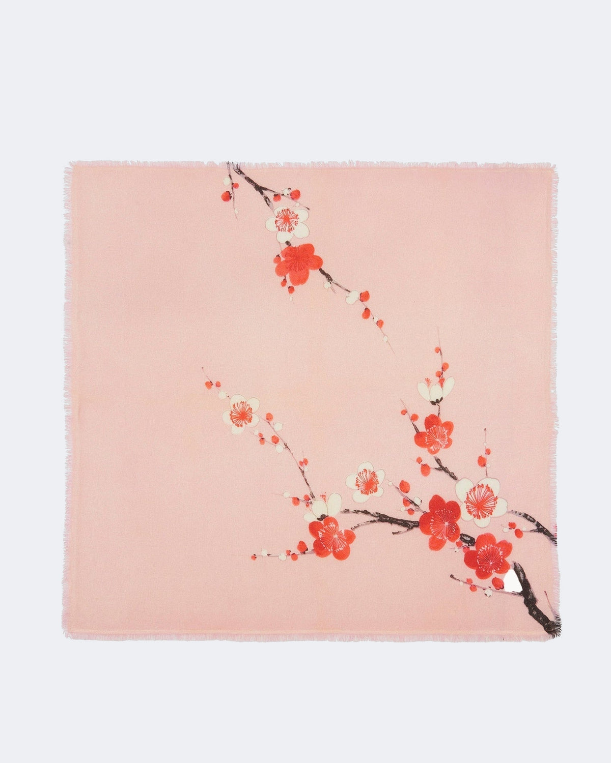 Bandana en cachemire rose pour femme - Kujten packshot
