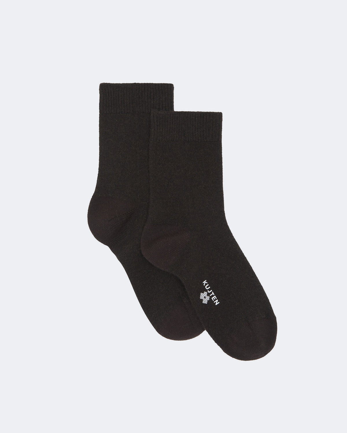 Chaussettes en cachemire marron pour femme - Kujten packshot