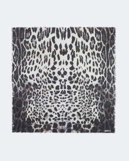 Bandana en voile de cachemire marron pour femme - Kujten packshot