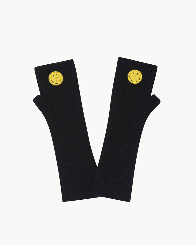 Mittens Knokke Smiley black - Image principale