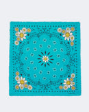 Bandana en cachemire vert pour femme - Kujten packshot