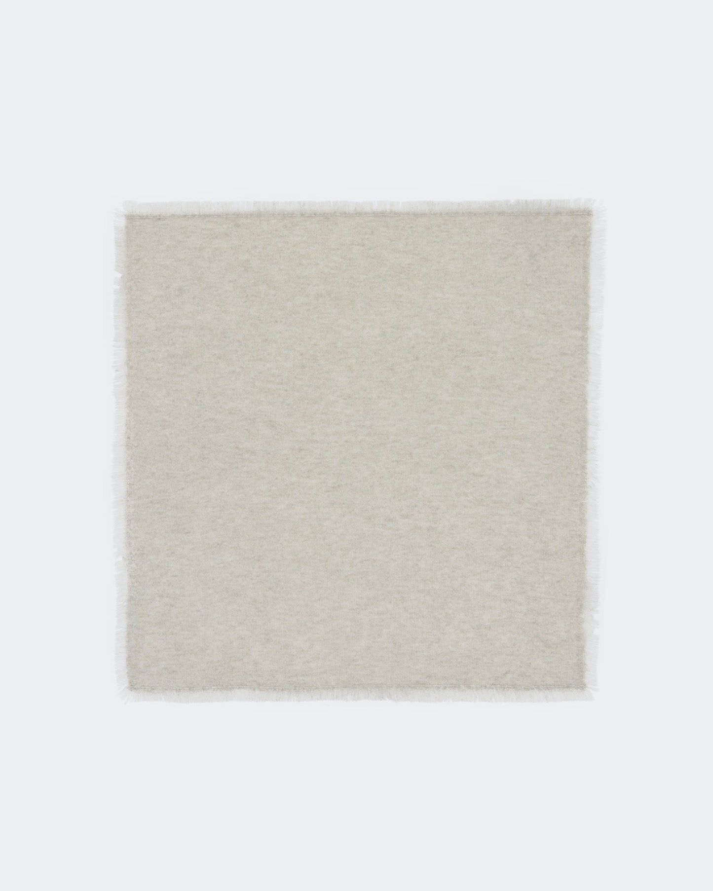 Bandana en cachemire blanc et beige pour femme et pour homme - Kujten packshot