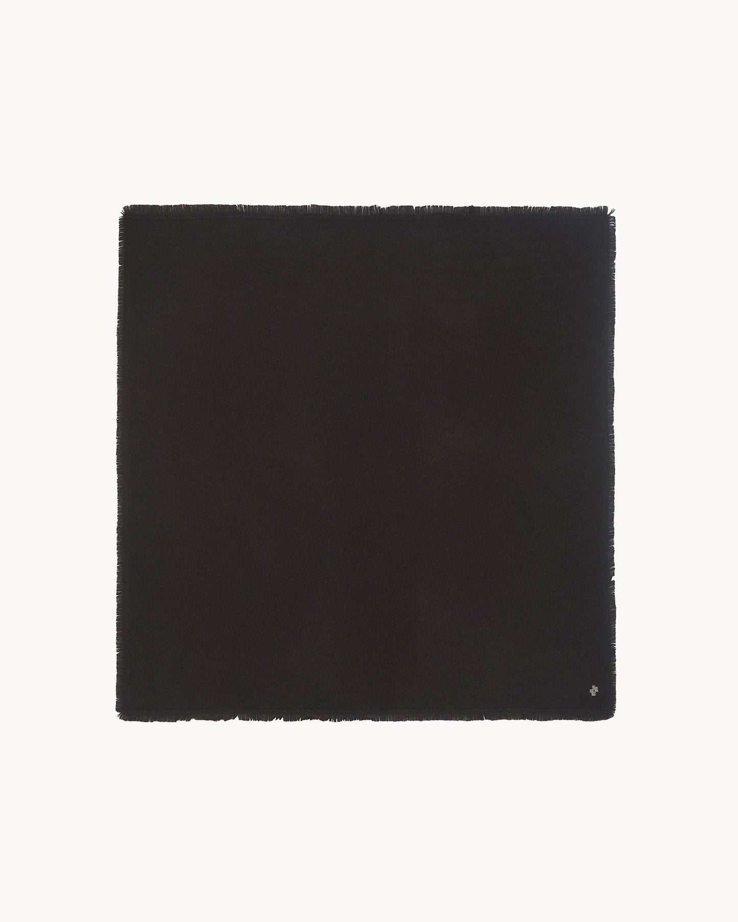 Bandana en cachemire marron pour femme et pour homme - Kujten packshot