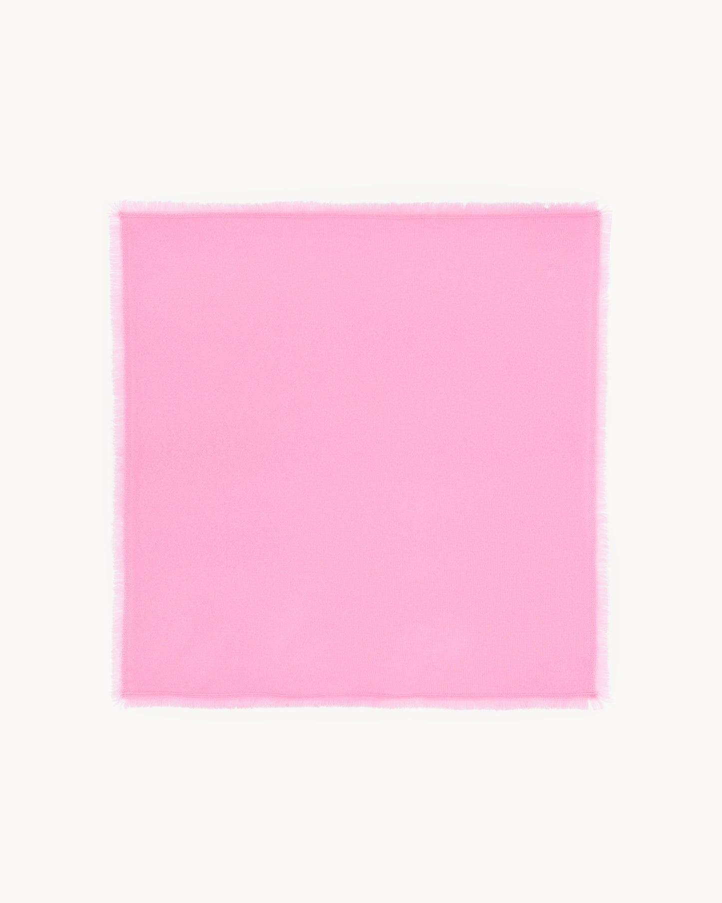 Bandana en cachemire rose pour femme - Kujten packshot
