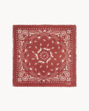 Bandana en cachemire bordeaux et marron pour femme - Kujten packshot