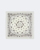 Bandana en cachemire blanc et marron pour femme et pour homme - Kujten packshot