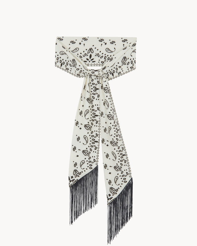 Écharpe Lera Bandana blanc - Image principale