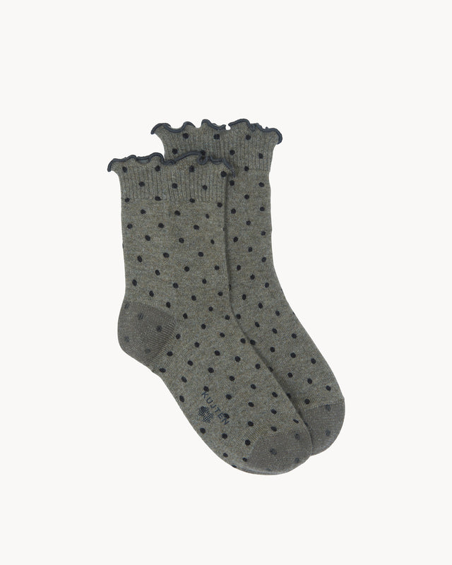 Chaussettes Dot Socks kaki chiné - Image principale
