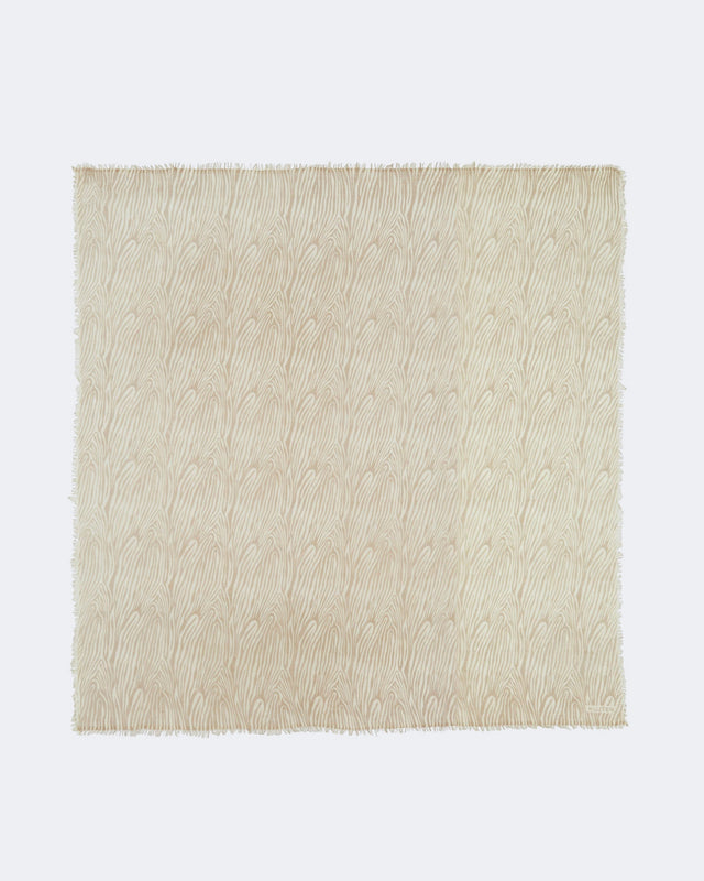 Très Grand Bandana Effy Uni Marbled blanc - Image principale