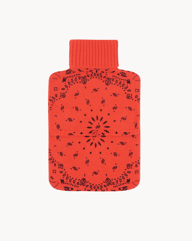 Hot Water Bottle Bandana hibiscus orange - Image principale