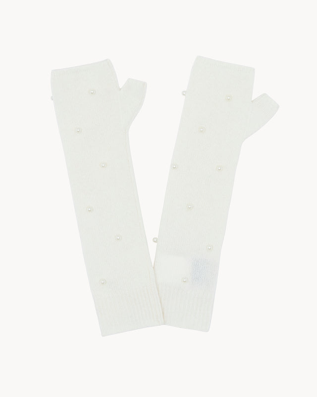 Long Mittens Sotchi Pearl White - Image principale