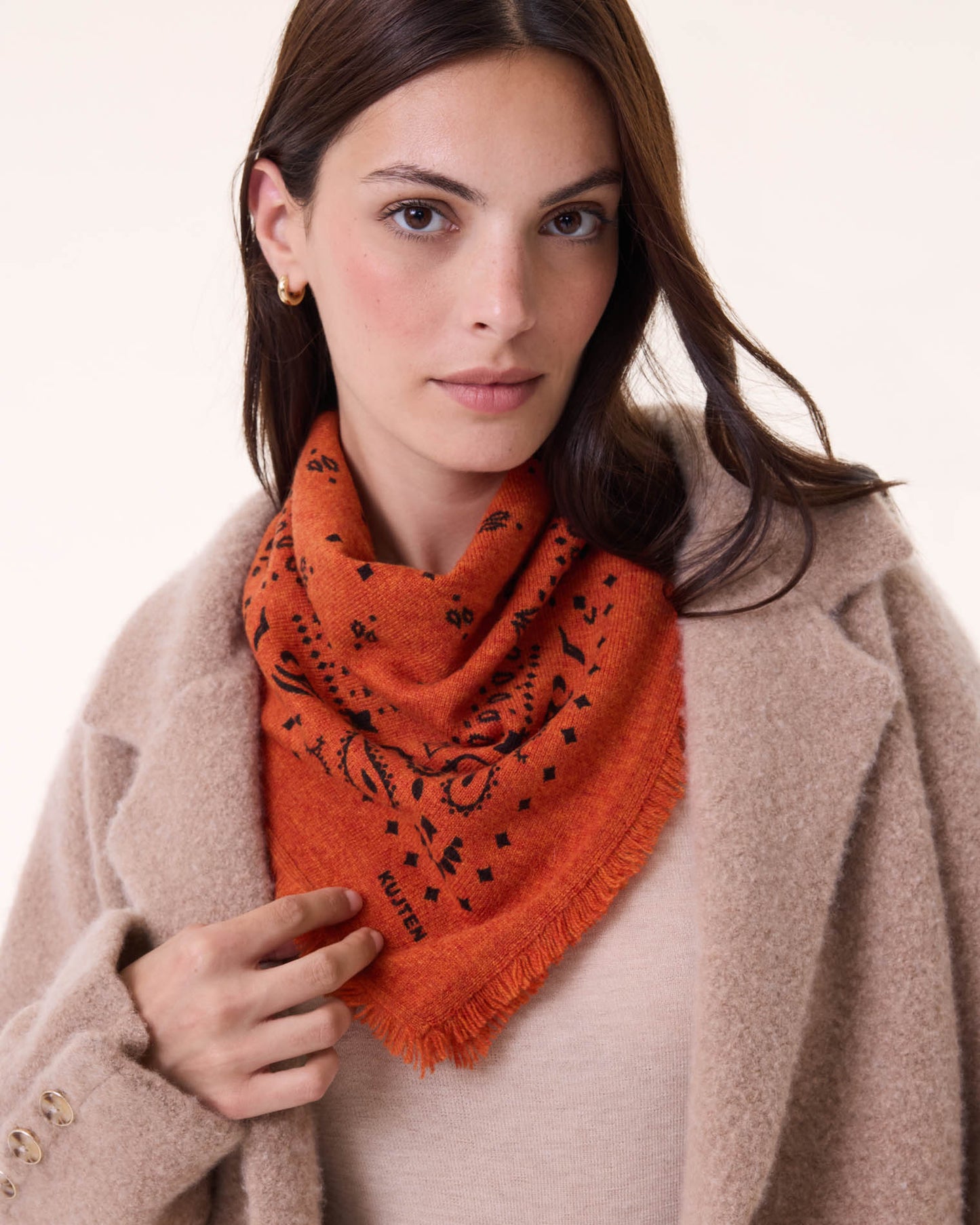 Small Bandana Hachi burnt orange