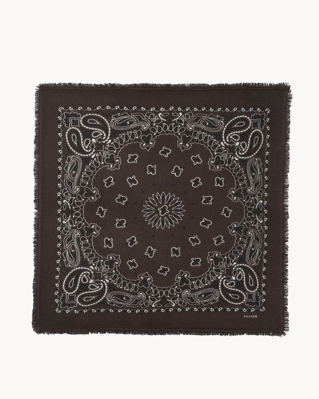 Grand Bandana Hachiko marron - Image principale