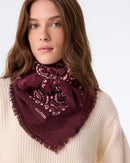 Grand Bandana Hachiko Bico bordeaux milano