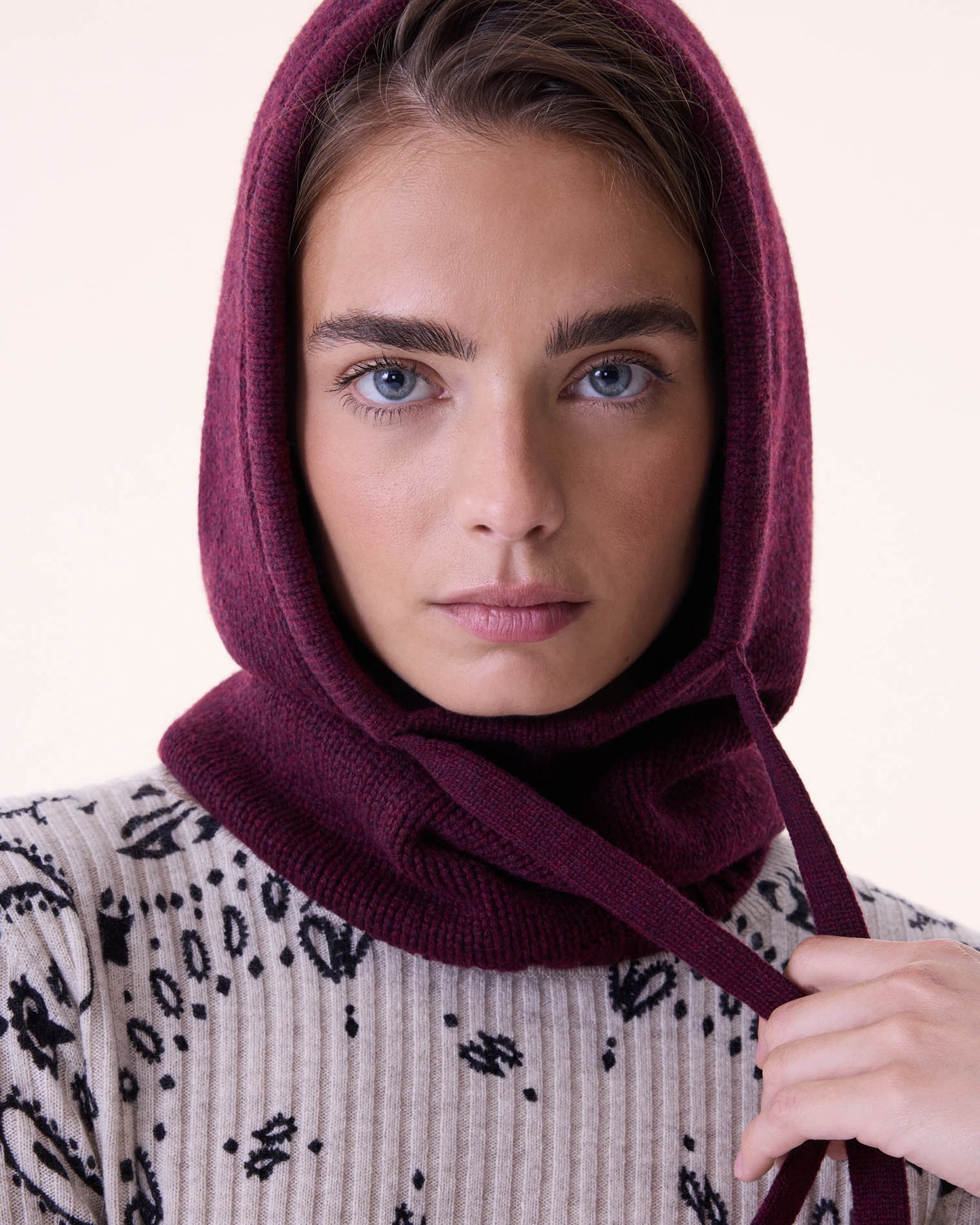 Cagoule Sybel Jersey bordeaux