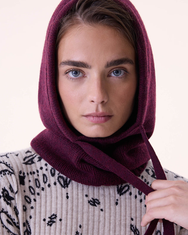 Cagoule Sybel Jersey bordeaux - Image principale