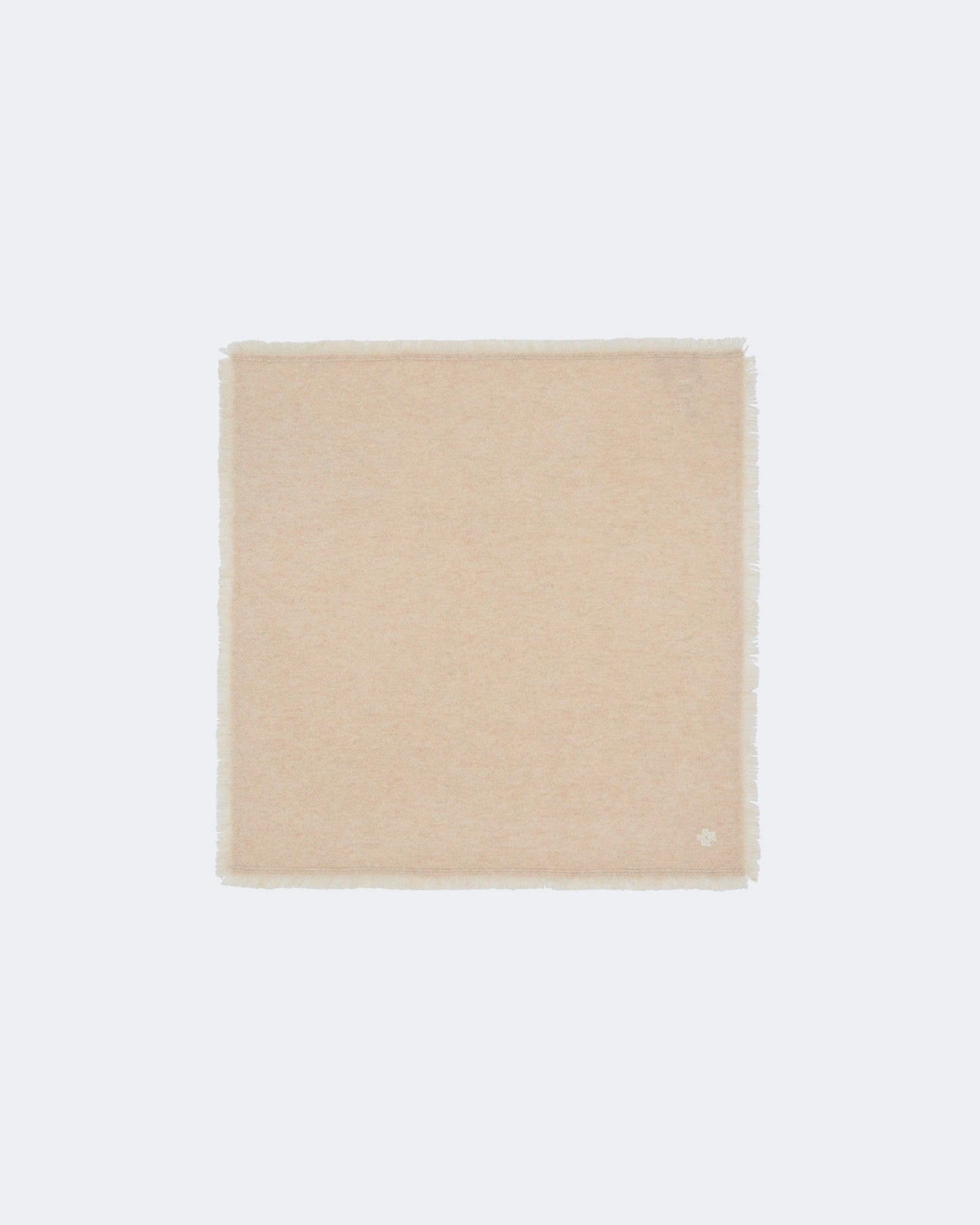 Bandana en cachemire beige pour femme - Kujten packshot