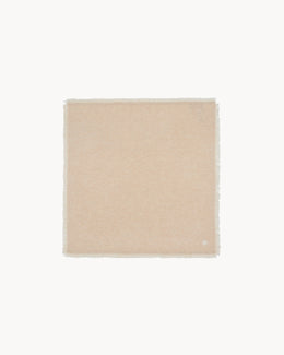 Bandana en cachemire beige pour femme - Kujten packshot