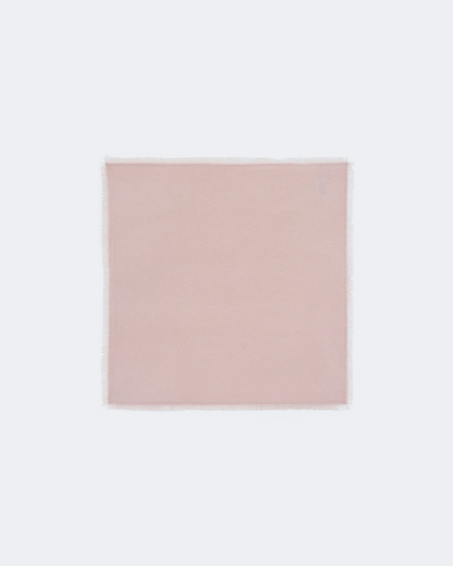Bandana en cachemire rose et beige pour femme - Kujten packshot