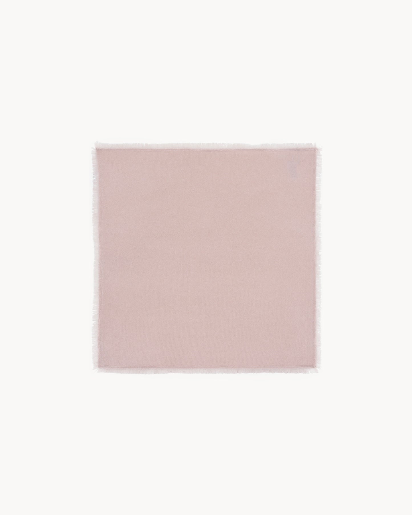 Bandana en cachemire rose et beige pour femme - Kujten packshot