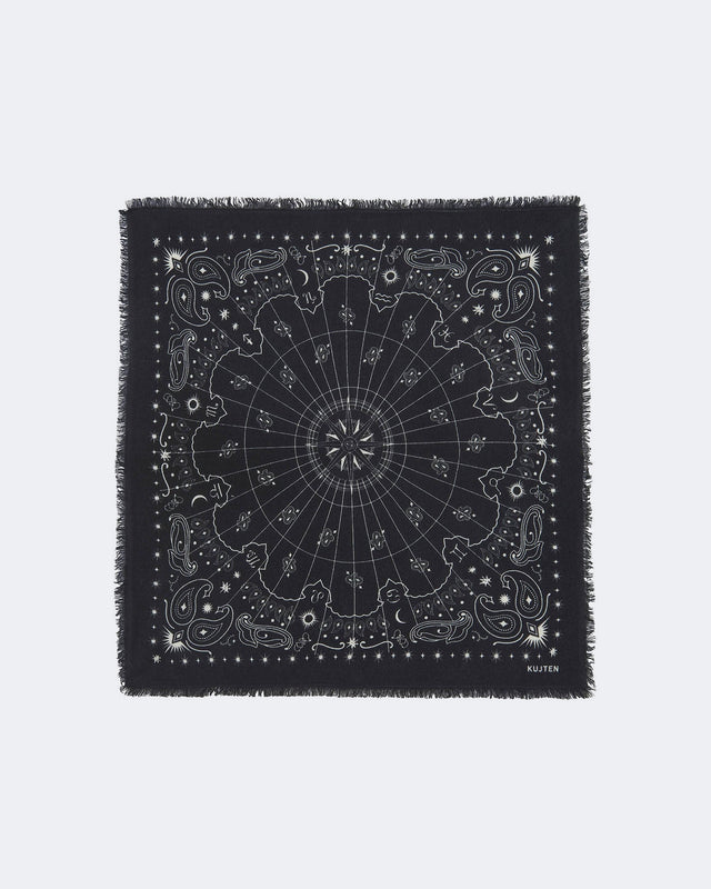 Large Bandana Hachiko Astro black - Image principale