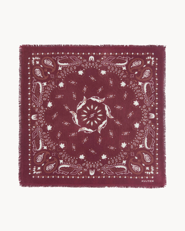 Large Bandana Hachiko Feather Bico burgundy - Image principale