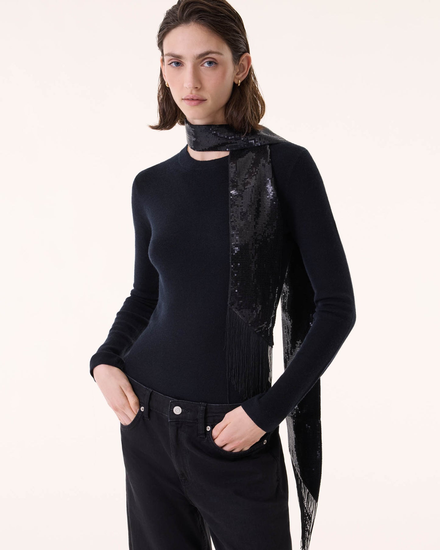 Écharpe Lera Sequins noir