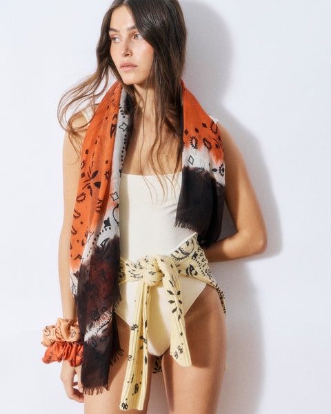 Extra large Bandana Effy Square Dye moka intense - Image 2