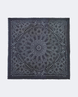 Très Grand Bandana Effy Zellige noir