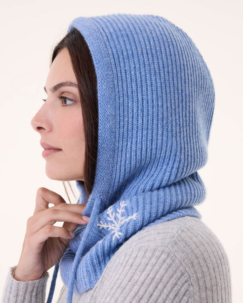 Balaclava Sybel Snowflake steel blue - Image principale